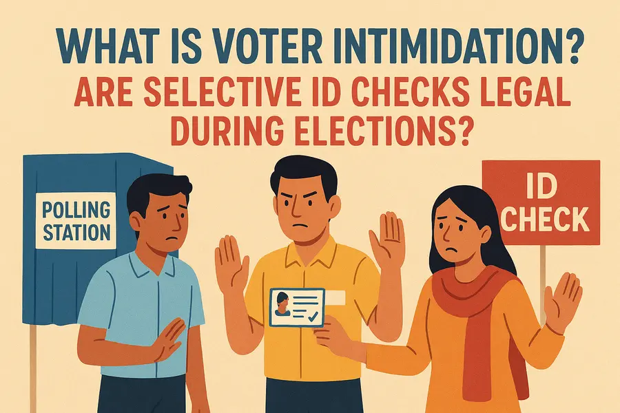 Voter intimidation and the legality of selective ID checks during elections