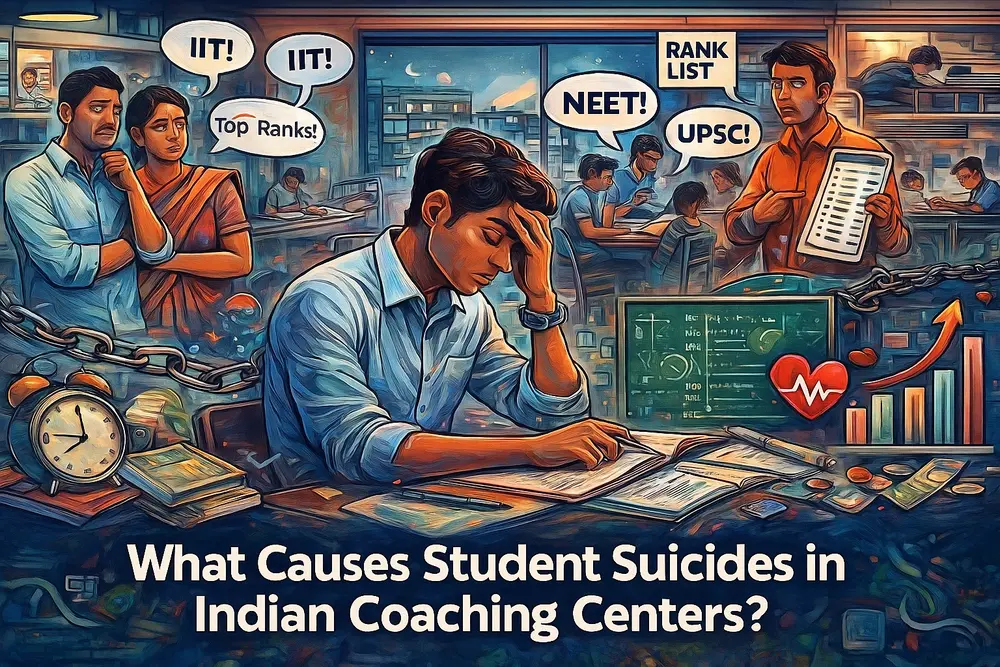 Reasons behind student suicides in Indian coaching institutes