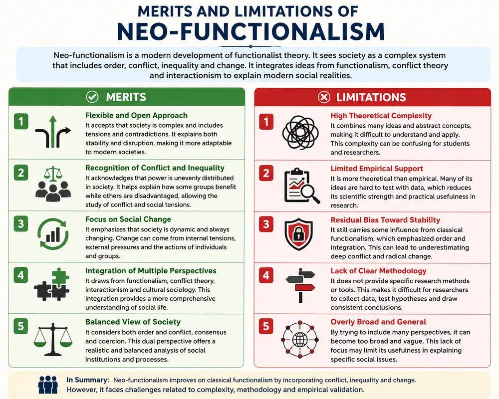 Merits and Limitations of Neo‑Functionalism in Sociology