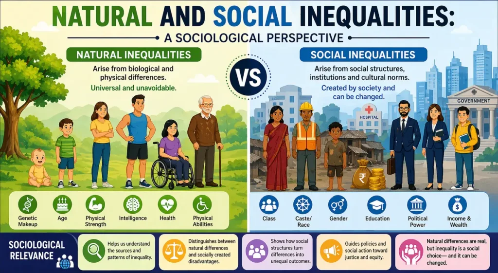 Natural and social inequalities infographic