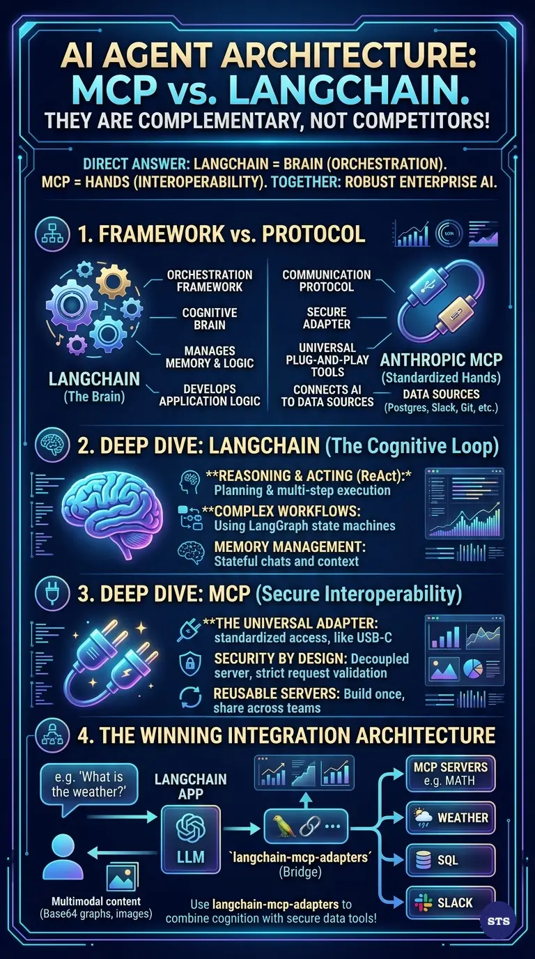 Anthropic MCP vs. LangChain: Which is Best for AI Agent Architecture? AI Agent Architecture: Anthropic MCP vs. LangChain