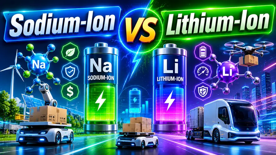 Sodium-ion vs lithium-ion batteries