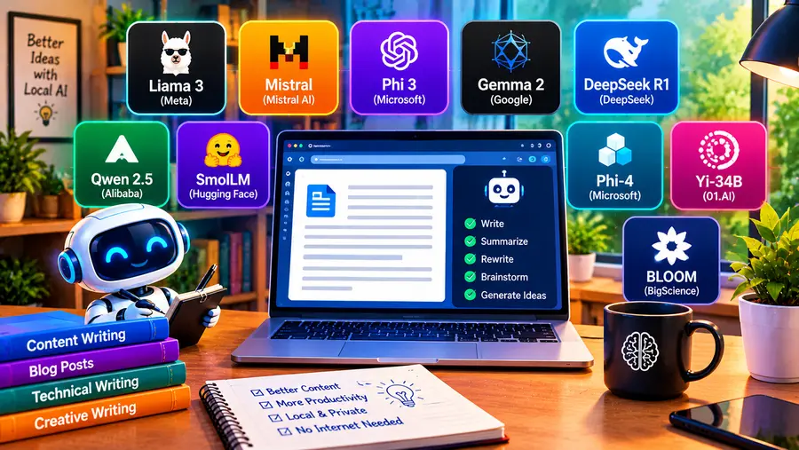 best local AI models for writing