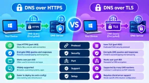DNS over HTTPS vs DNS over TLS